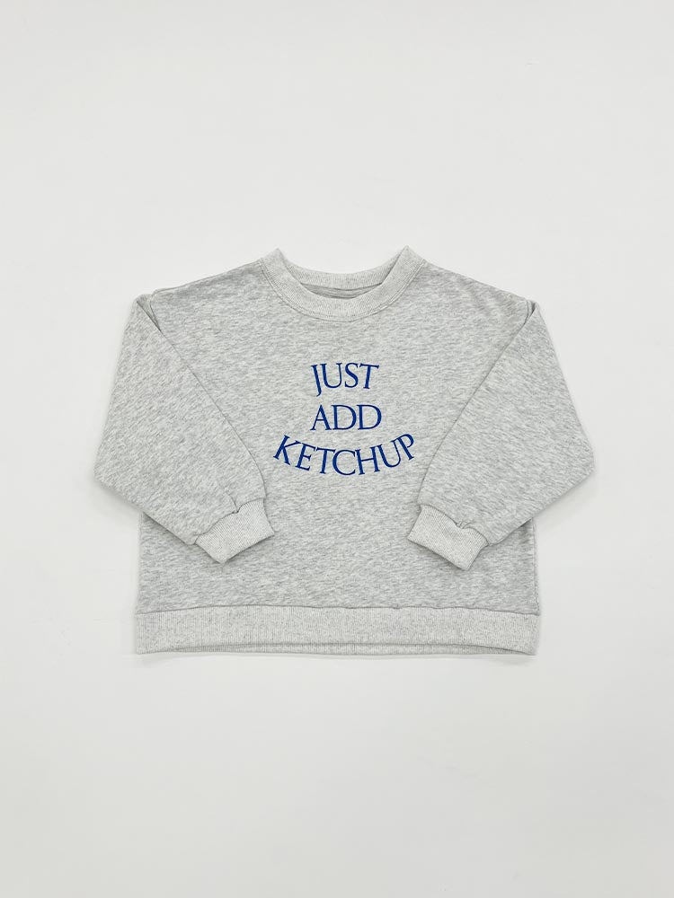 tシャツ 「Catchup」Catchup プリントスウェットトップス（大人サイズ） レディース Catchup tシャツ 「Catchup」Catchup プリントスウェット