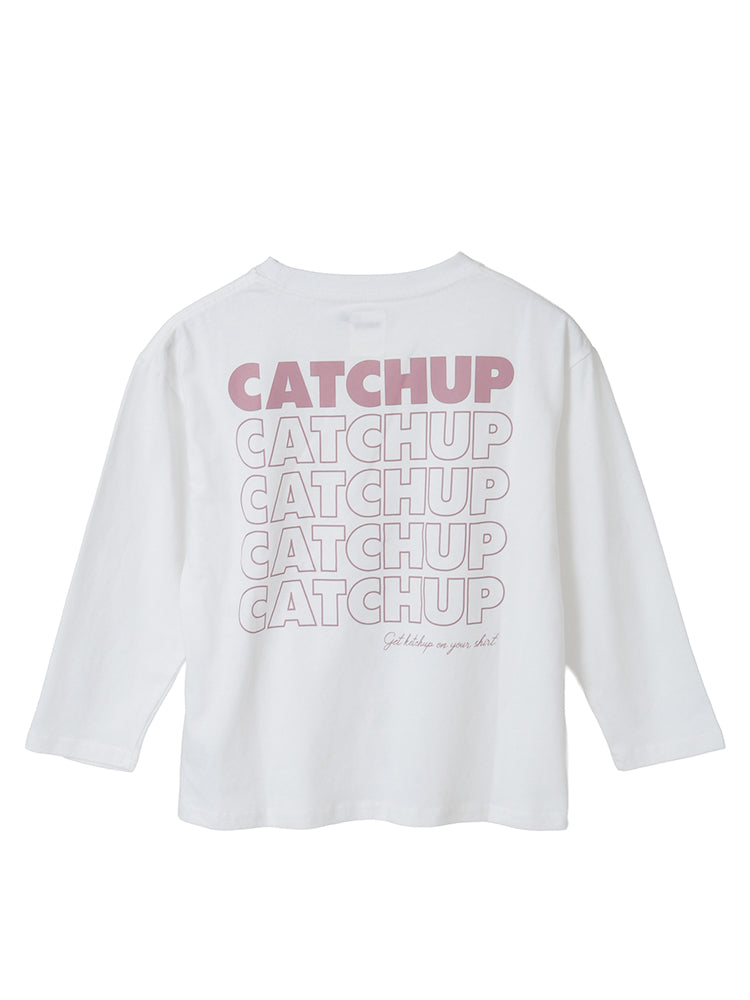 【Catchup】“Catchup”バックプリントロングTシャツ