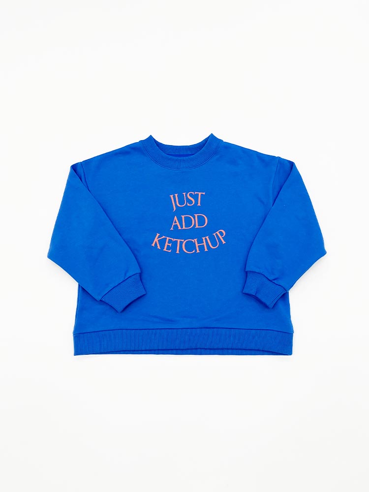 tシャツ 「Catchup」Catchup プリントスウェットトップス（大人サイズ） レディース Catchup tシャツ 「Catchup」Catchup プリントスウェット