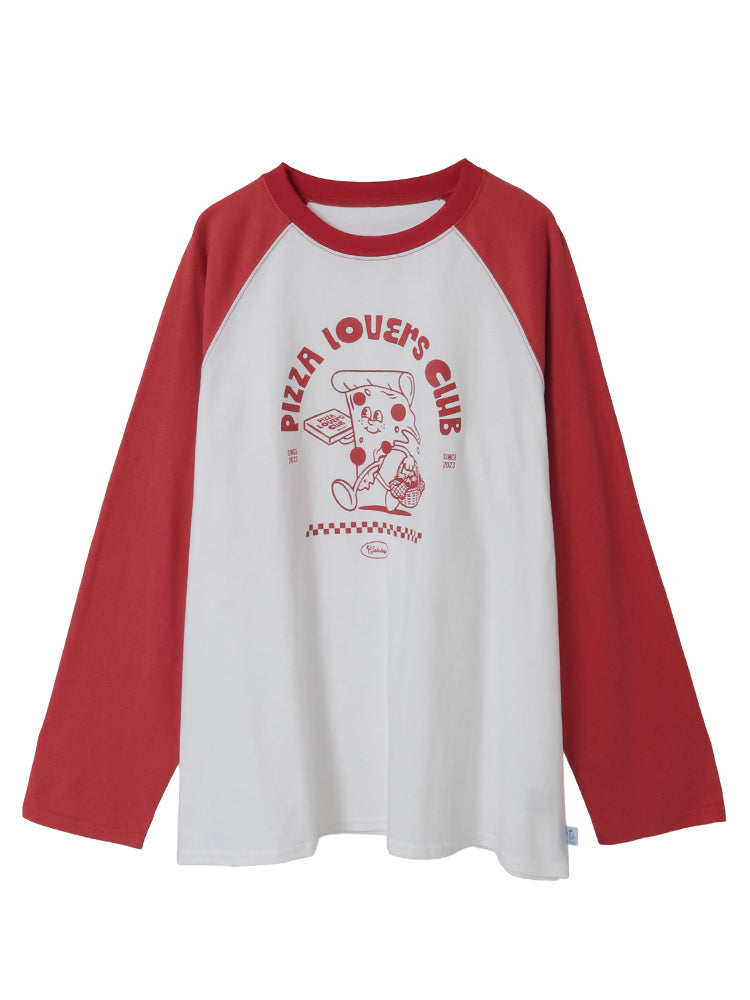 【Catchup】“PIZZA LOVERS CLUB” ロングTシャツ（大人サイズ）