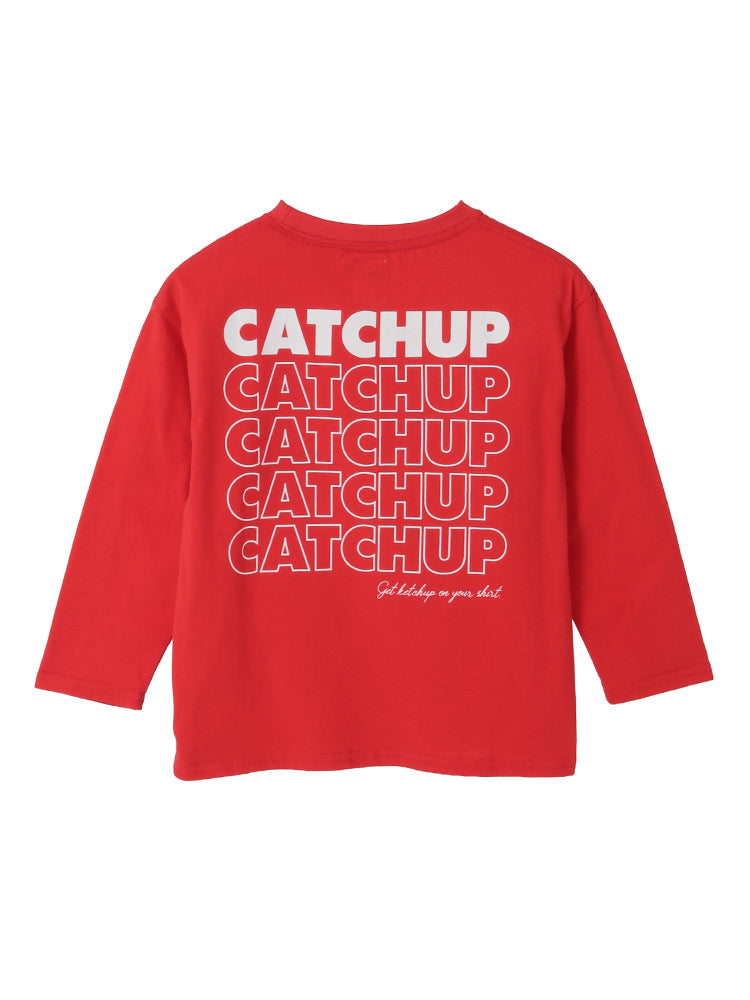 【Catchup】“Catchup”バックプリントロングTシャツ