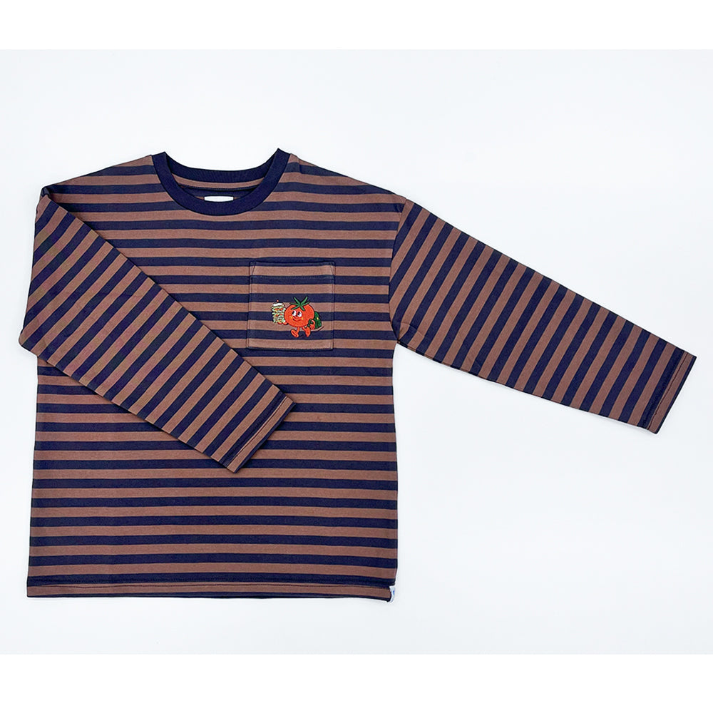 【9月納期／展示会先行】ボーダーロングTシャツ