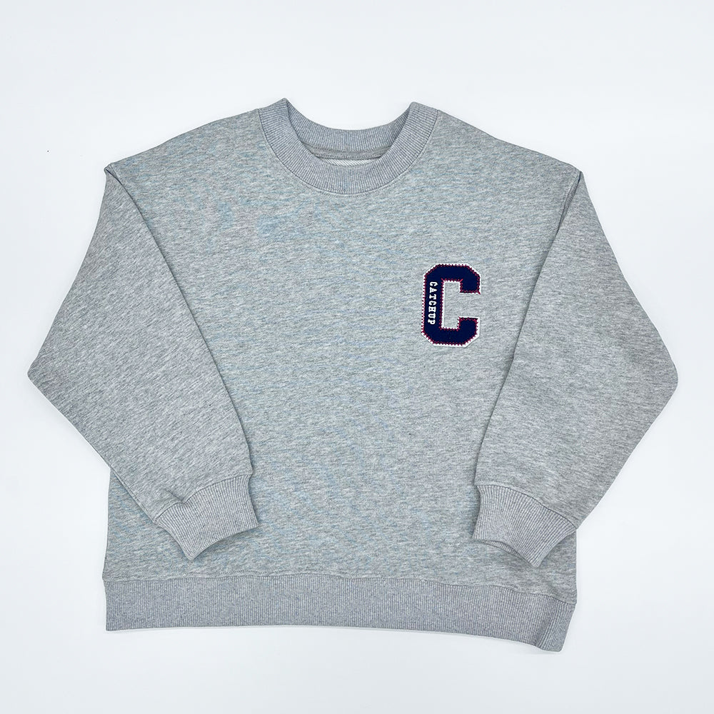【9月納期／展示会先行】ステッチCワッペンプルオーバーKIDS