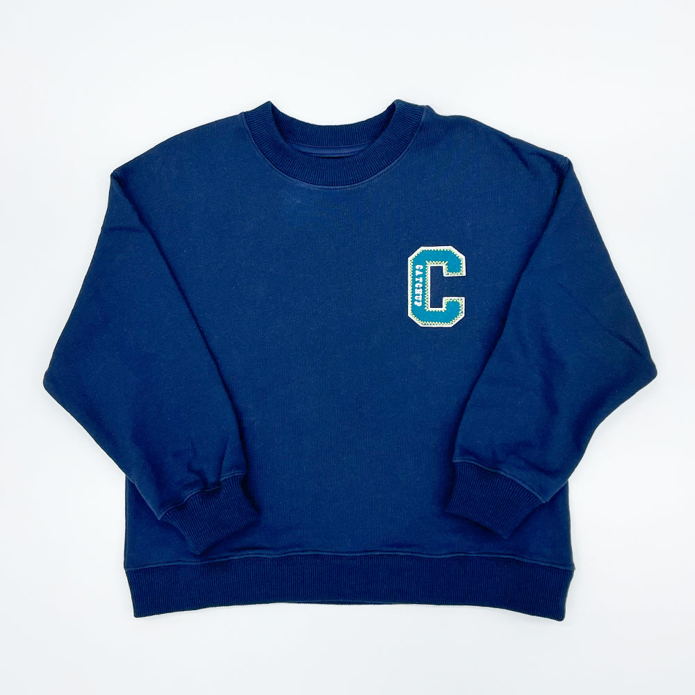 【9月納期／展示会先行】ステッチCワッペンプルオーバーKIDS