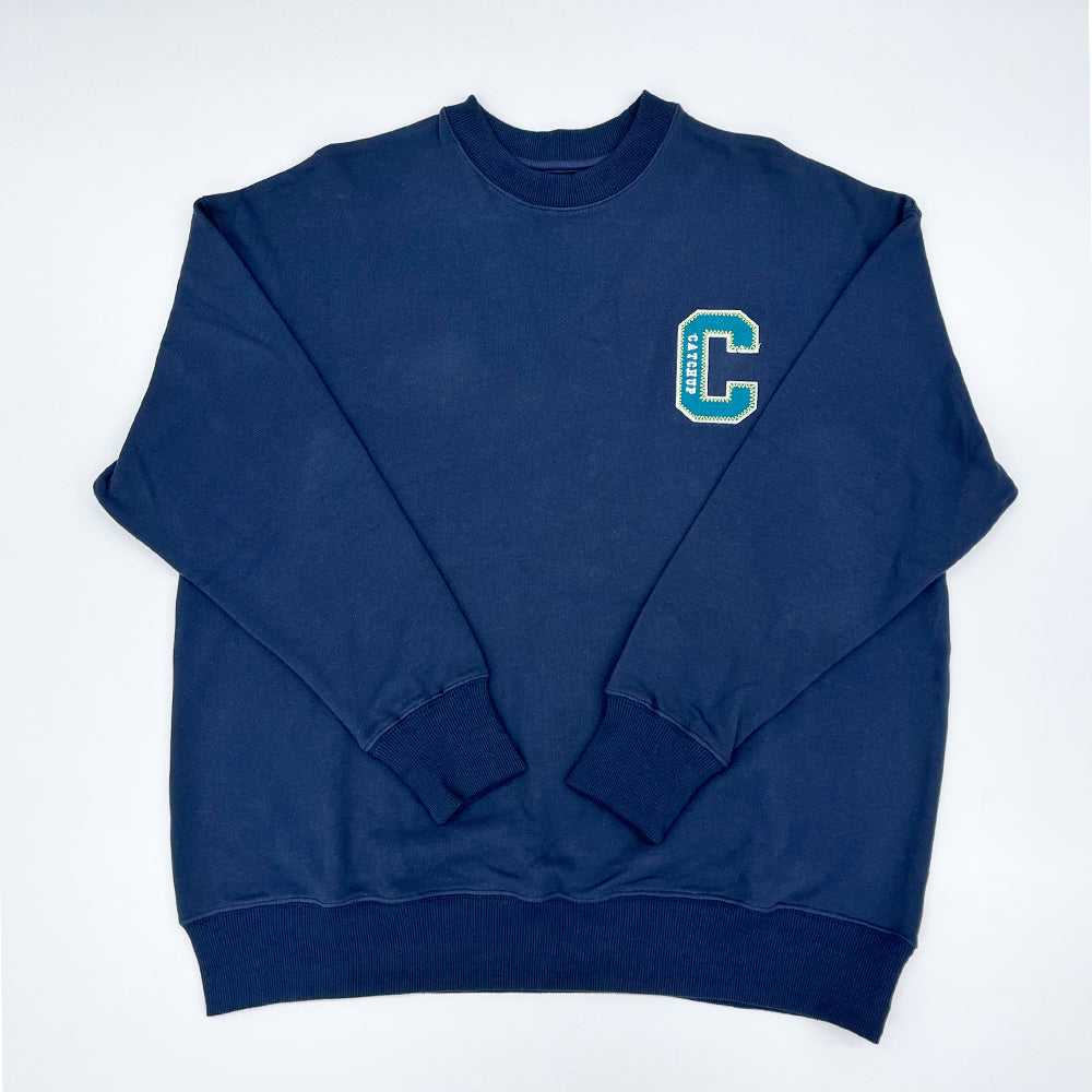【9月納期／展示会先行】ステッチCワッペンプルオーバー大人