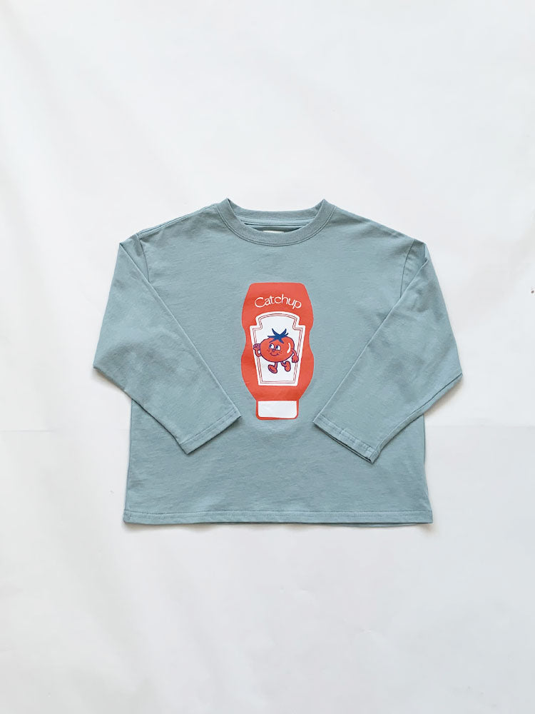 【Catchup】トマトくんプリントロングTシャツ