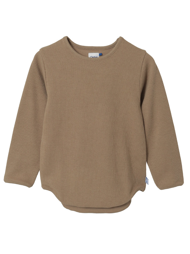 【Catchup】ワッフルロングTシャツ