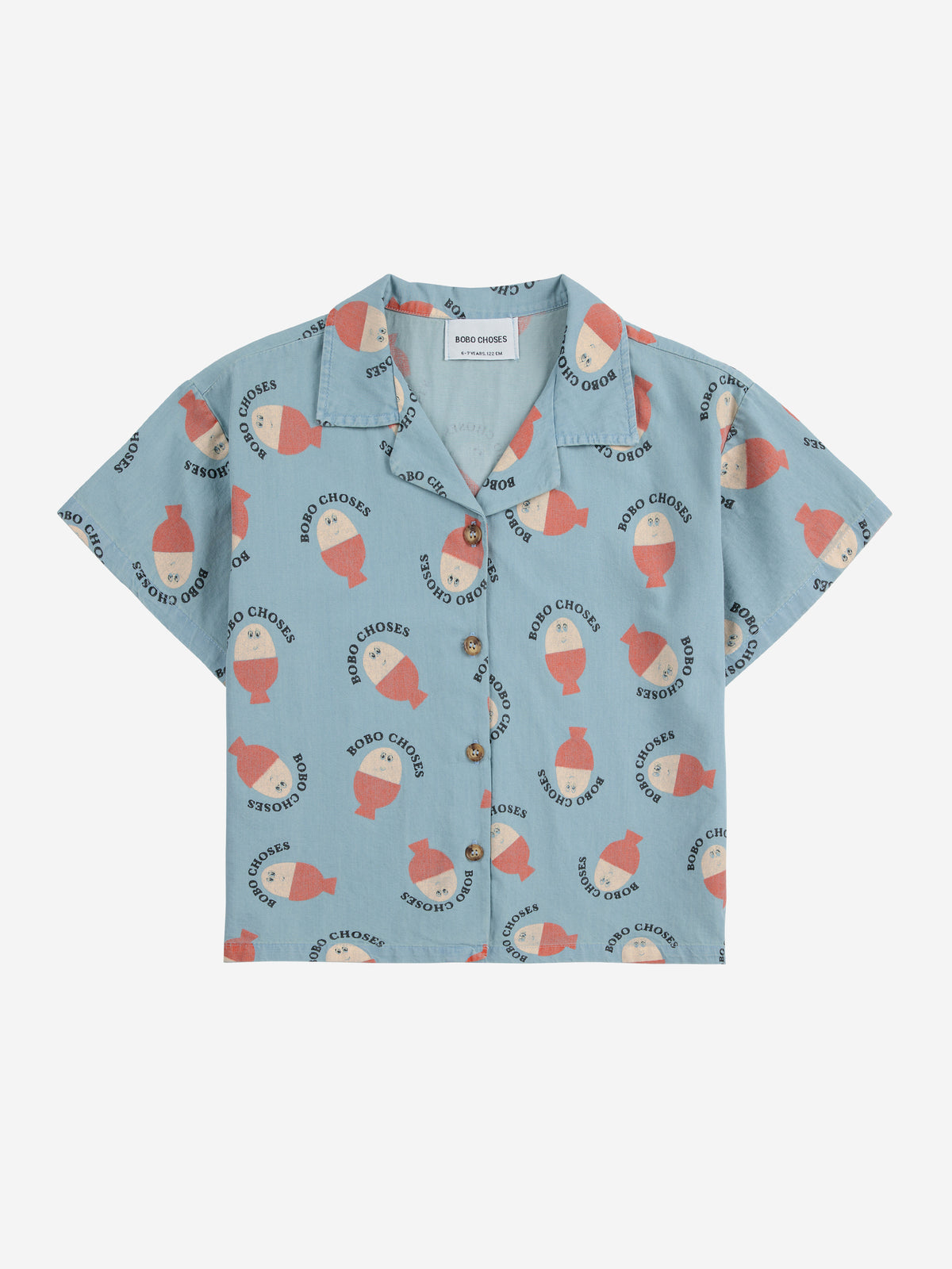 BOBO CHOSES】Morning Eggライトデニムシャツトップス – Catchup