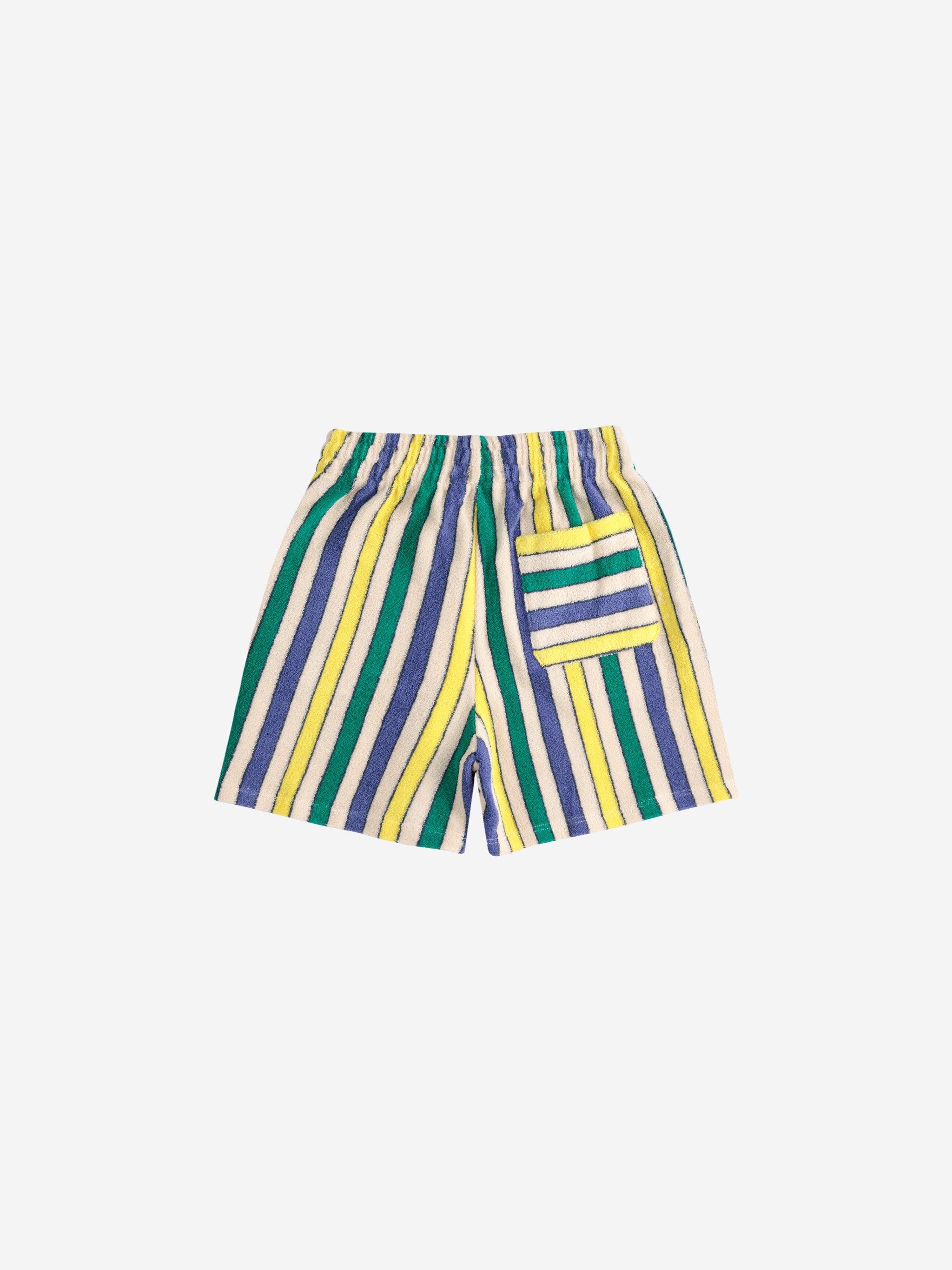 BOBO CHOSES】 Multicolor Stripesパイル地ショートパンツ – Catchup