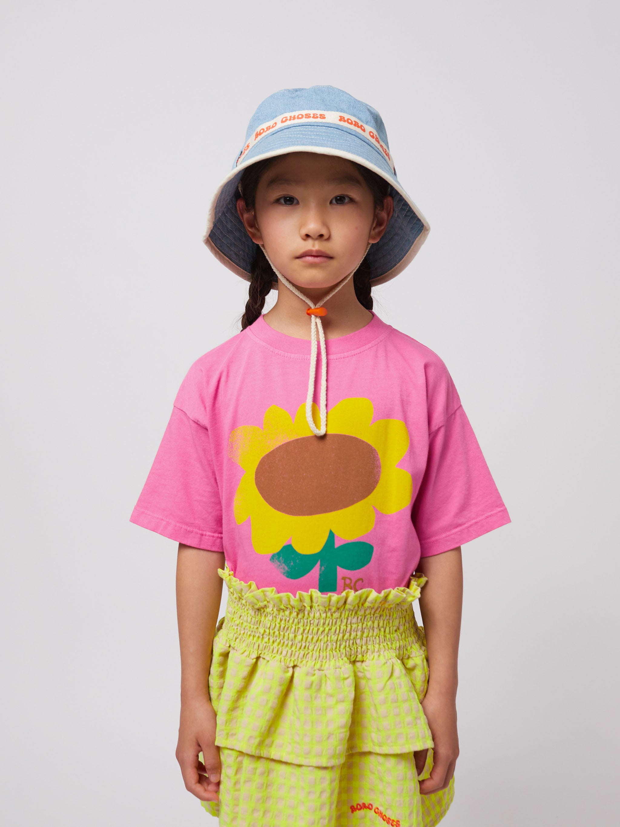 帽子 BOBO CHOSES LIGHT DENIM BUCKET HAT Bobo Choses light denim bucket hat | codomoco