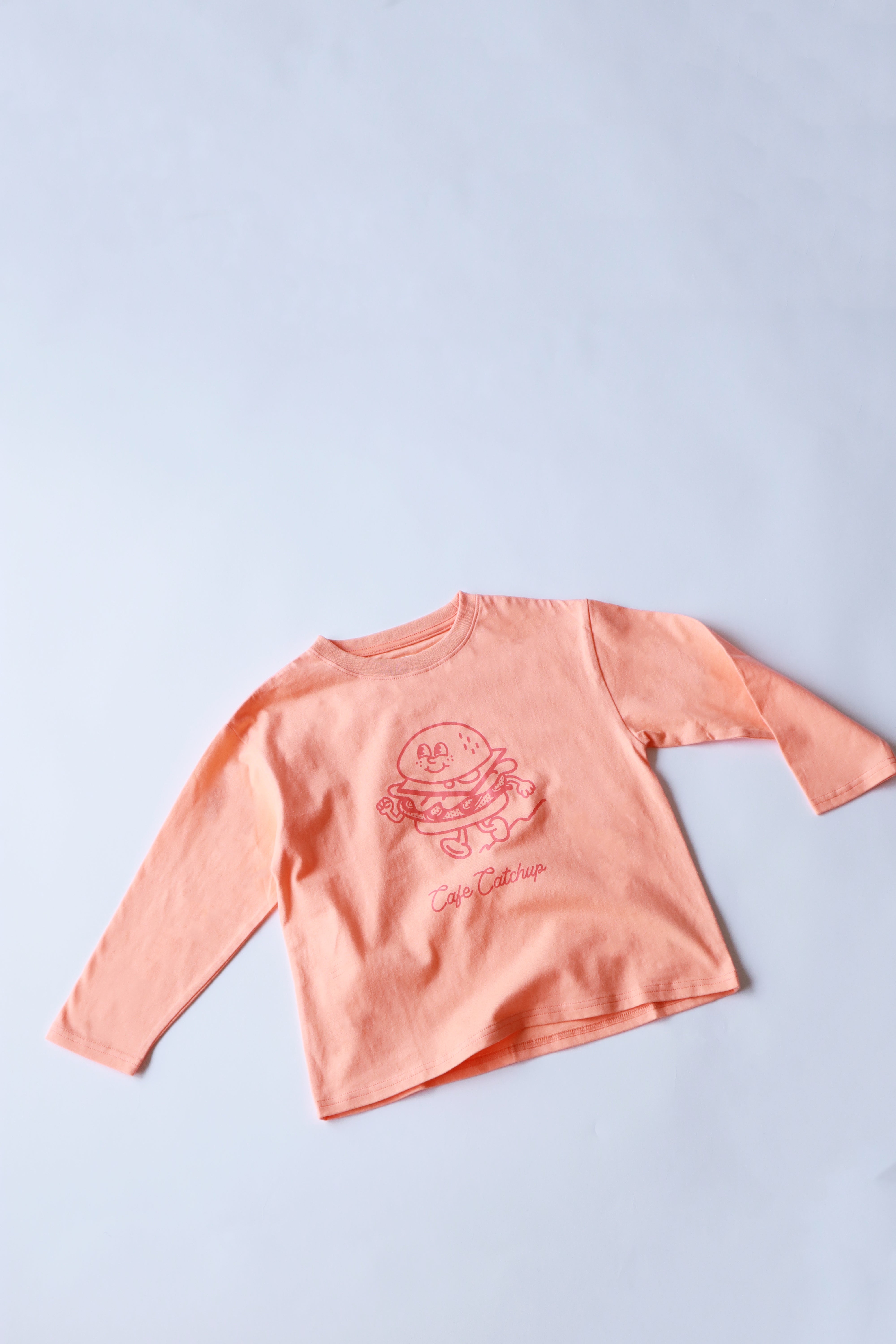 Catchup】ハンバーガープリントロングTシャツ