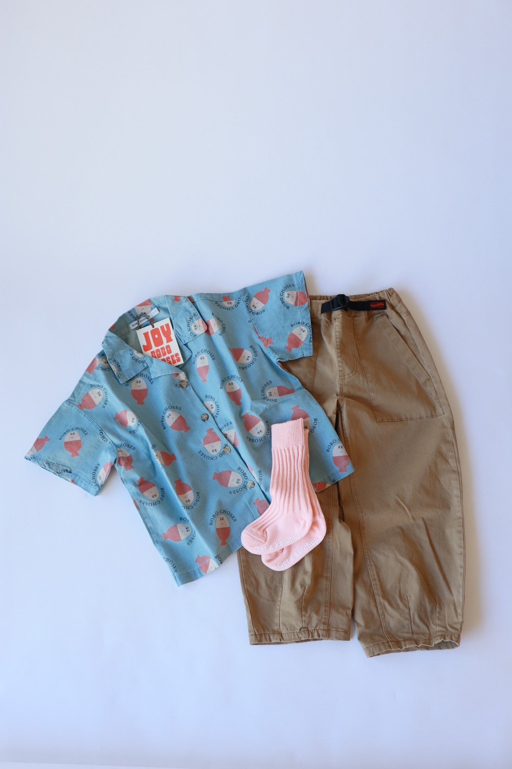 BOBO CHOSES】Morning Eggライトデニムシャツトップス – Catchup