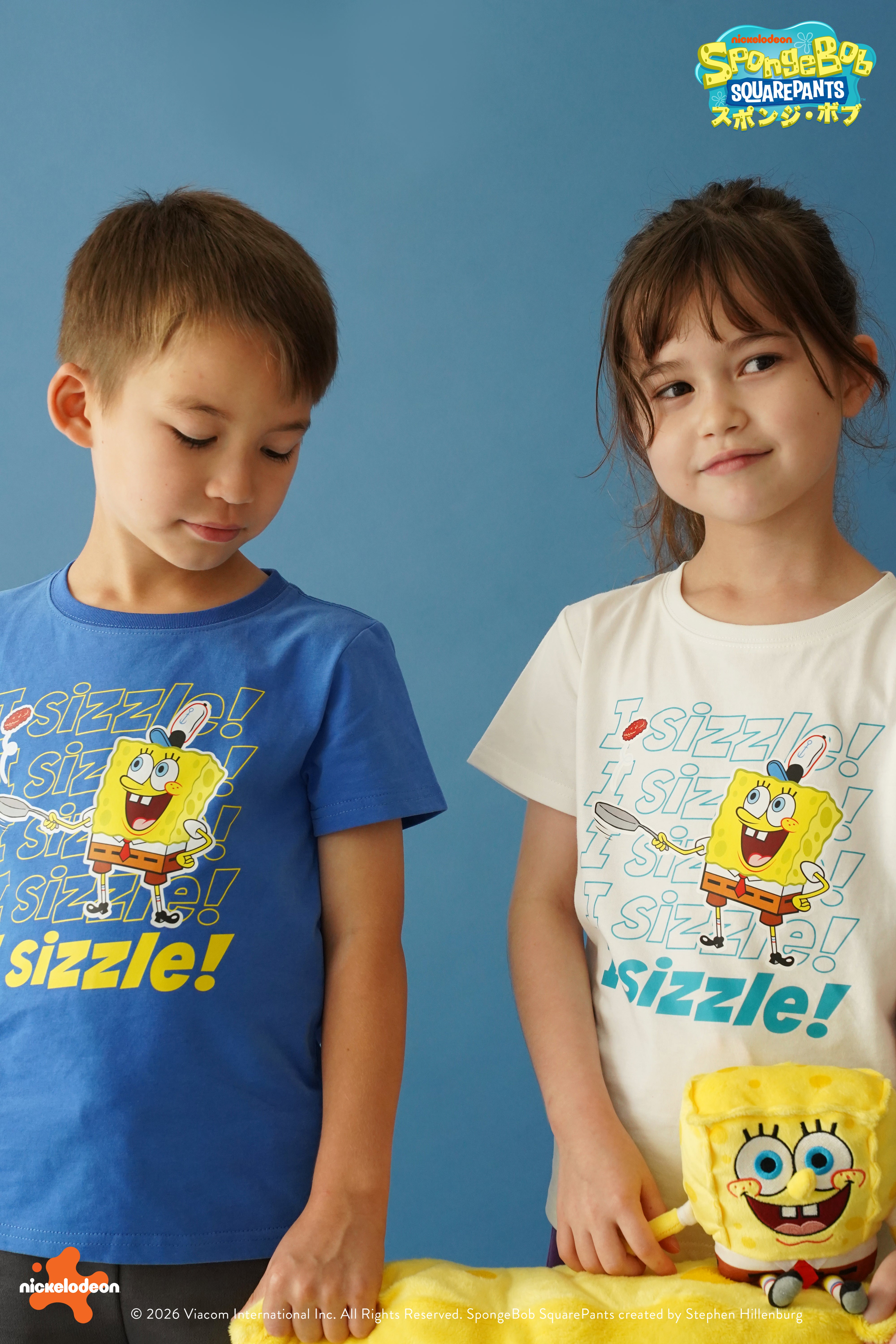 スポンジ・ボブ “I sizzle!” グラフィックTシャツ – Catchup